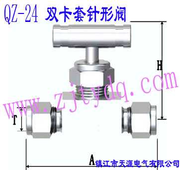 QZ-24 雙卡套針形閥QZ-24 Double-collet Needle Valve
